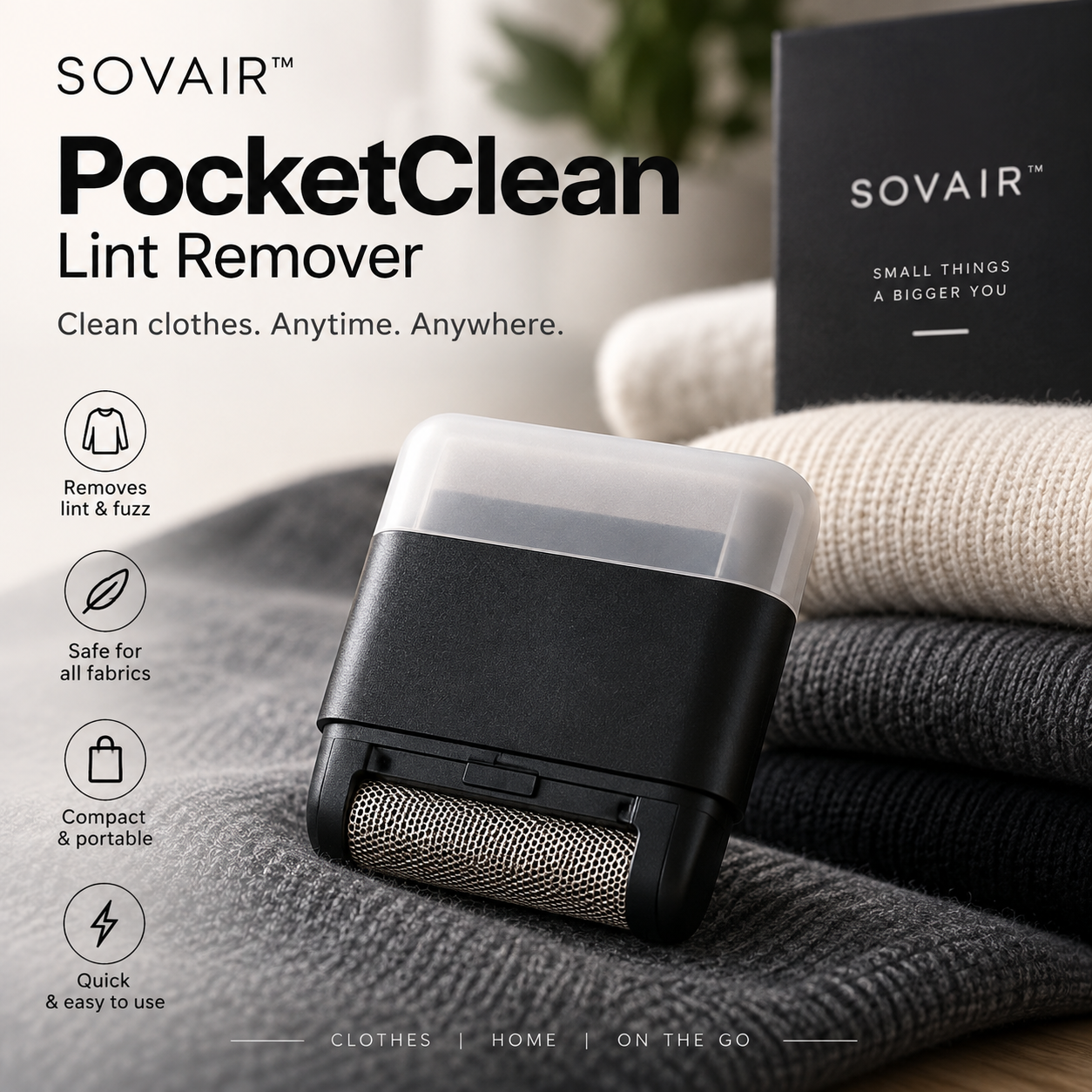 SOVAIR™ PocketClean Lint Remover
